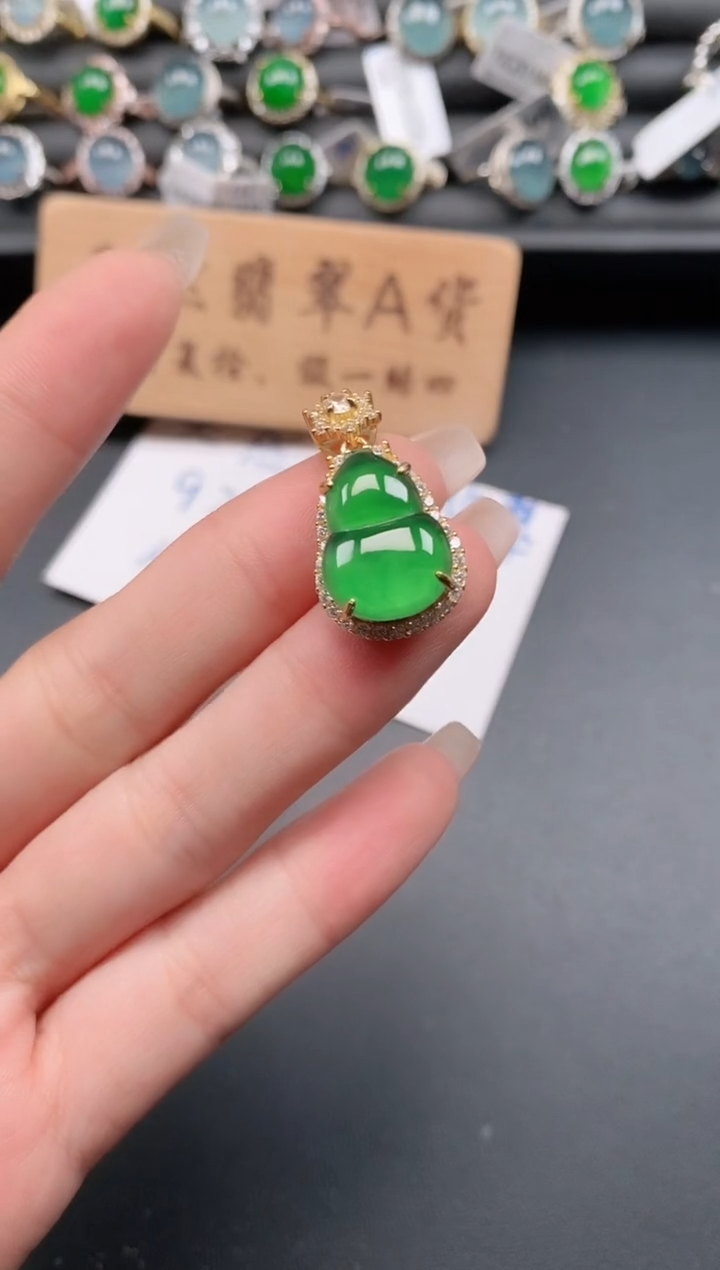 银S925镶嵌戒指翡翠1111
