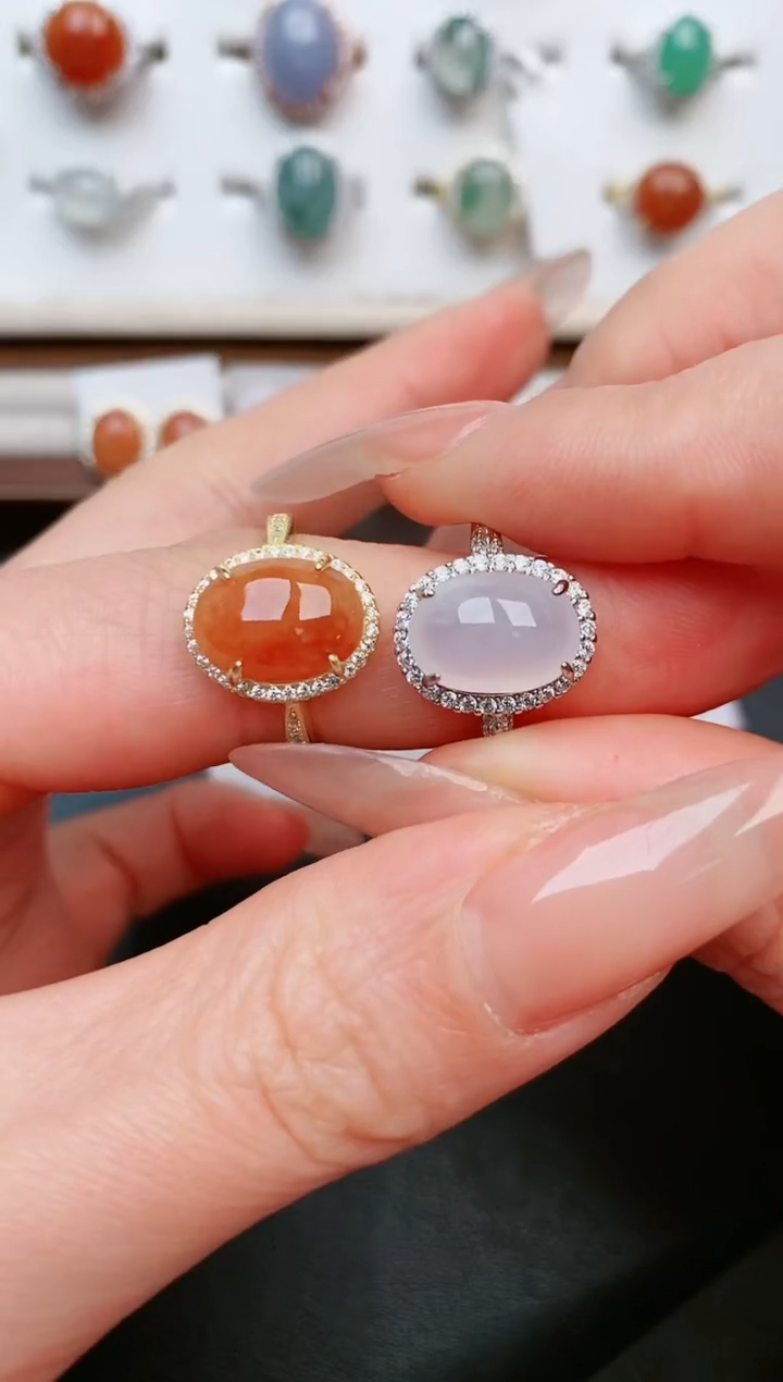 【闪购商品】翡翠戒指银S925镶嵌......