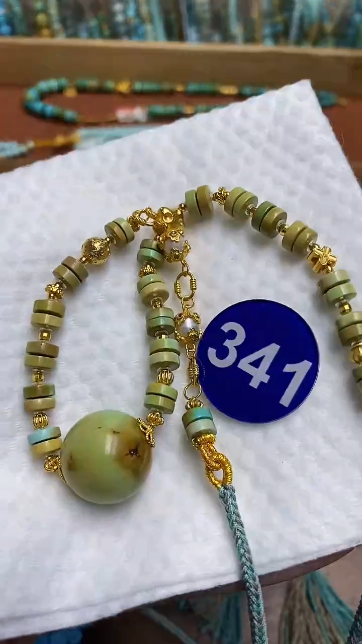 【闪购商品】绿松石项链银S925镶嵌341