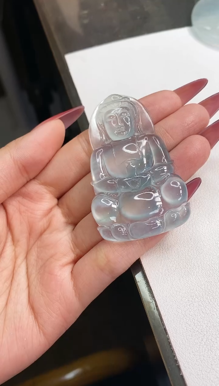 【闪购商品】翡翠颈饰未镶嵌观音