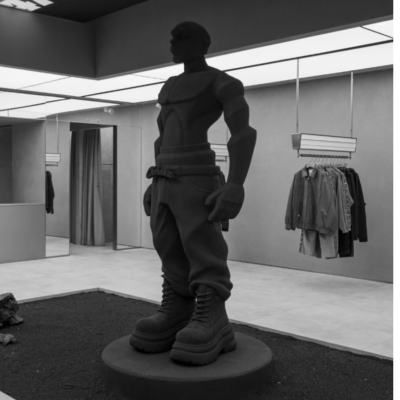 AF1轻奢高定做旧中腰春秋男简约风微弹牛仔裤复古潮流高街美式