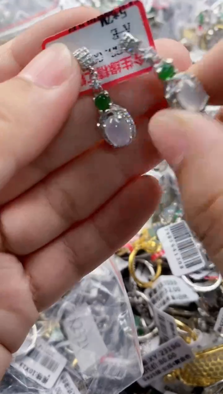 银S925镶嵌戒指翡翠777    6