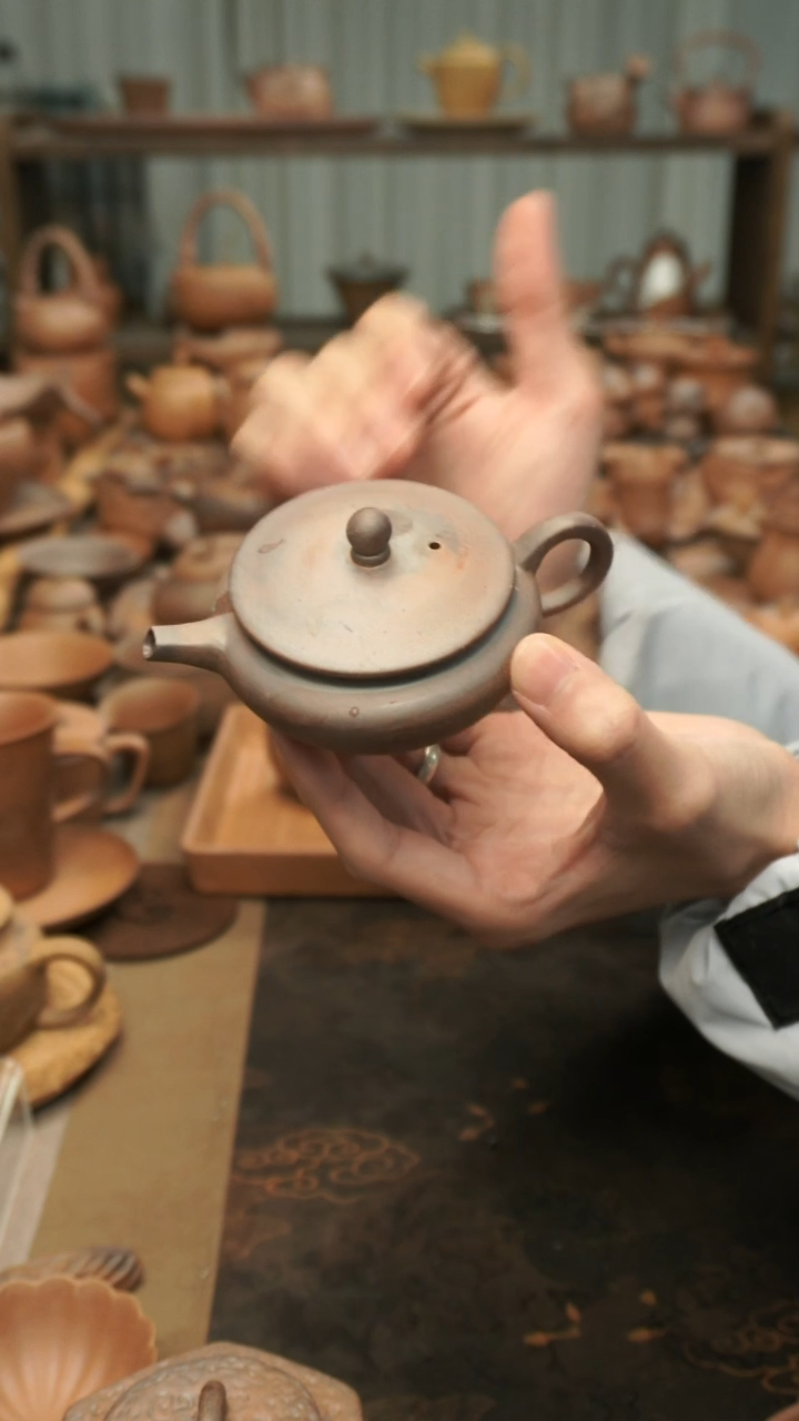原矿老岩泥精工  仿古壶100ml