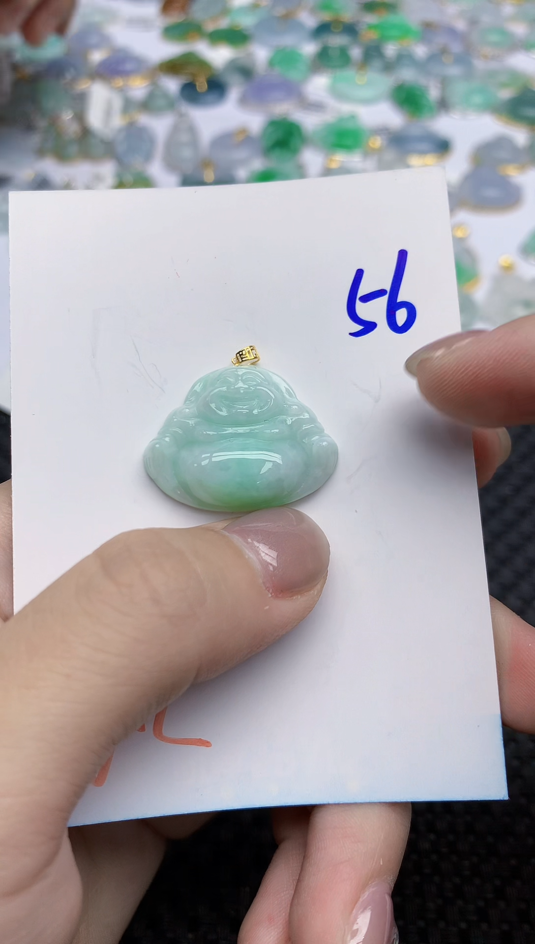 【闪购商品】翡翠颈饰18K金镶嵌天然翡翠A货