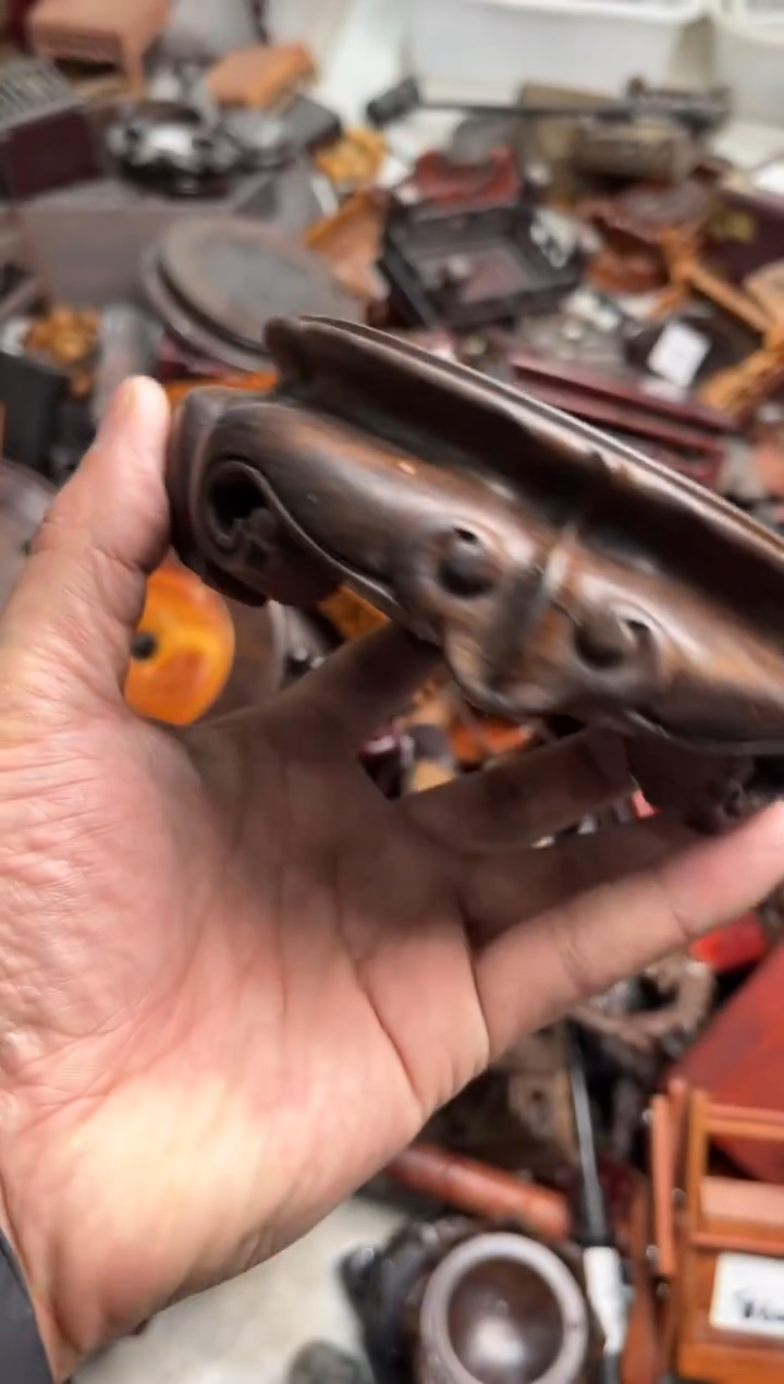 木55黑檀木羊头款底座