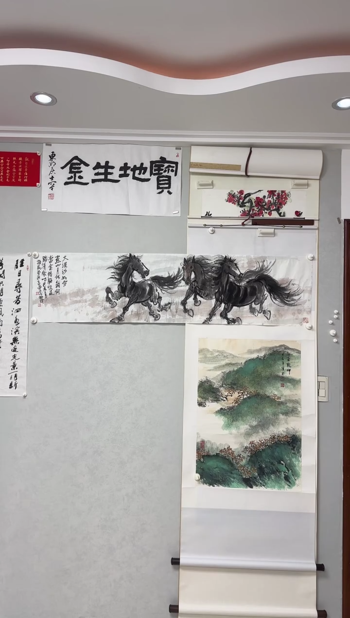国画叮***呛钱洪亮老师国画作品