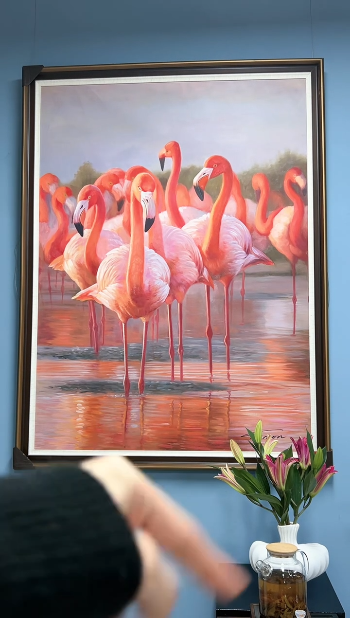 【闪购商品】绘画陶宗健-油画-110*150平尺-火烈鸟