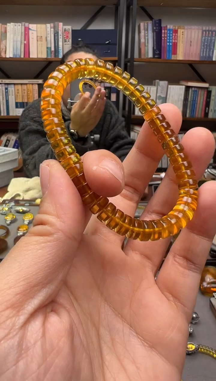 【闪购商品】琥珀颈饰未镶嵌药片手串--多样性发一