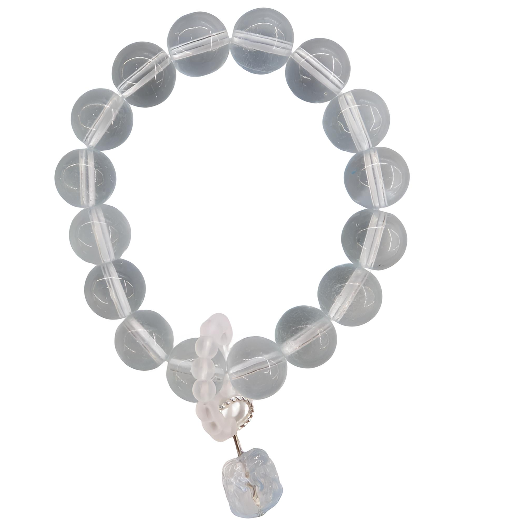 库存处理）高定珠宝露丝同款利姆亚湖水蓝水晶手串设计款XYS009