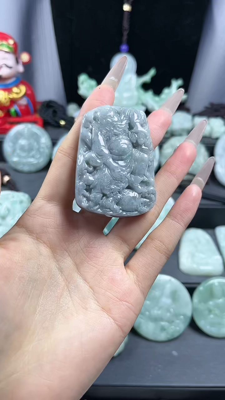 【闪购商品】翡翠颈饰未镶嵌钟馗