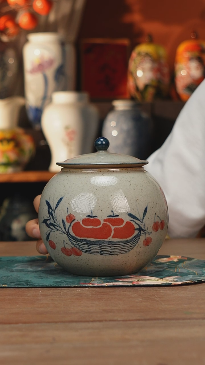 瓶景德镇釉下手绘陶瓷茶具，咖啡杯