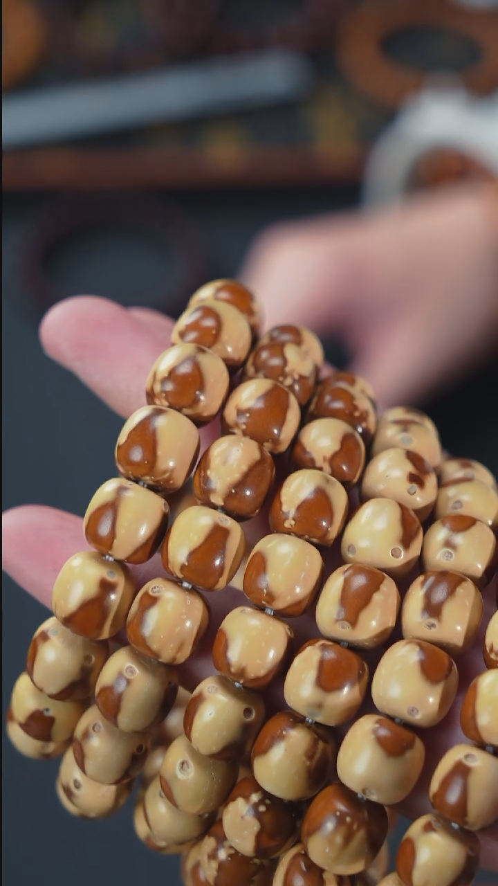 手串紫金鼠实心花皮老型11+