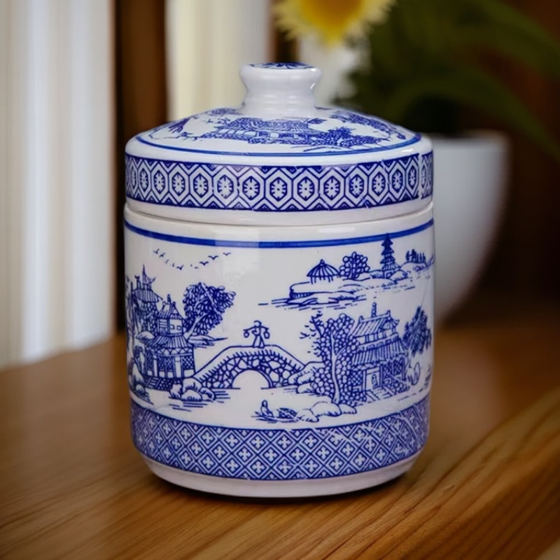 景德镇瓷罐店铺摆件陶瓷罐茶叶罐中药罐密封罐膏方罐猪油罐零食罐