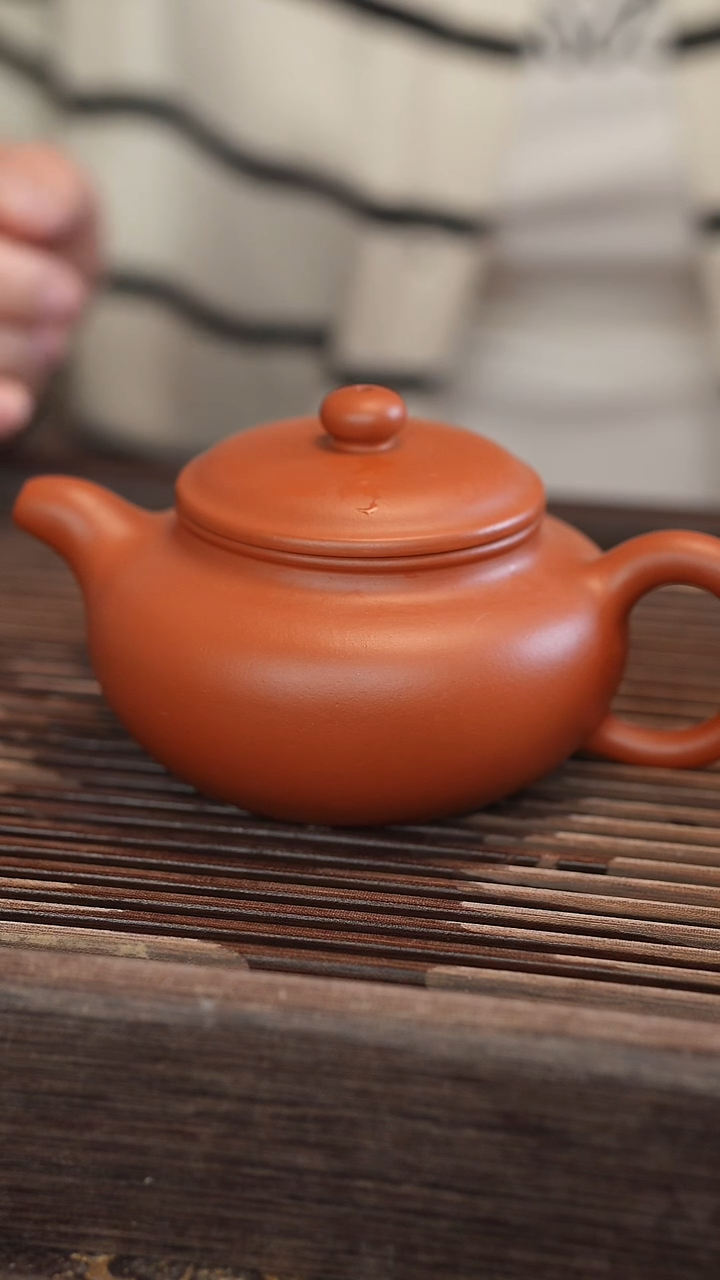 茶壶紫砂仿古 朱泥 半手工 300cc