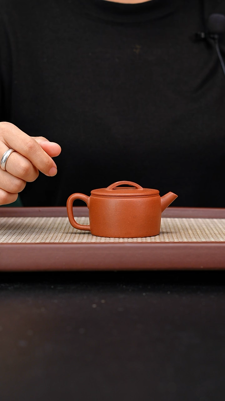 茶壶紫砂红降坡汉瓦120