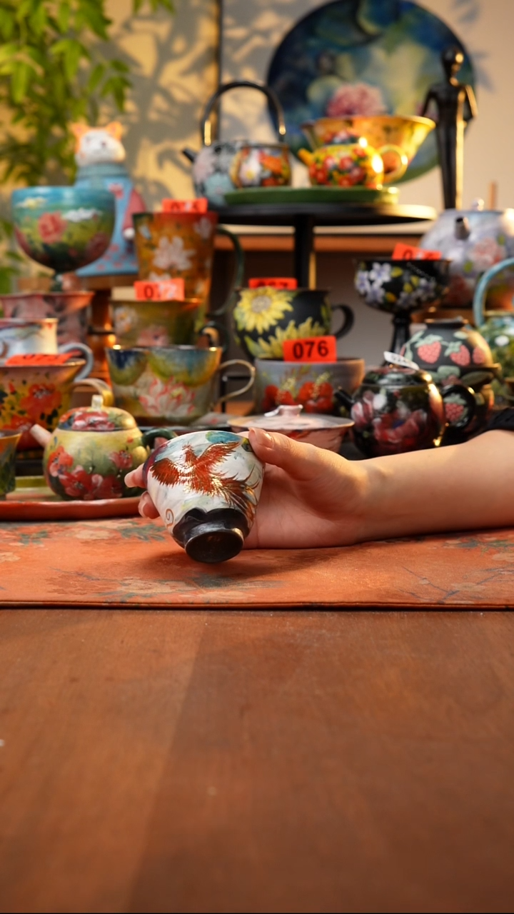 瓷片景德镇手工手绘394