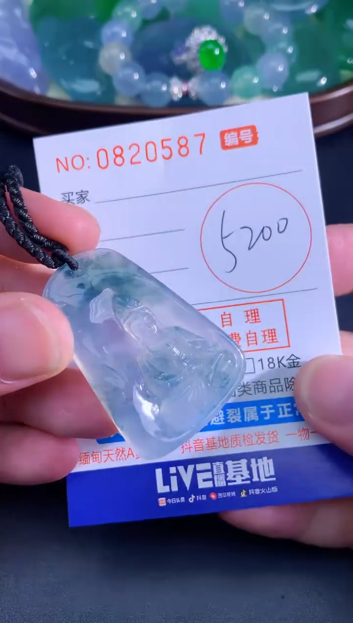 颈饰未镶嵌翡翠天然A货翡翠