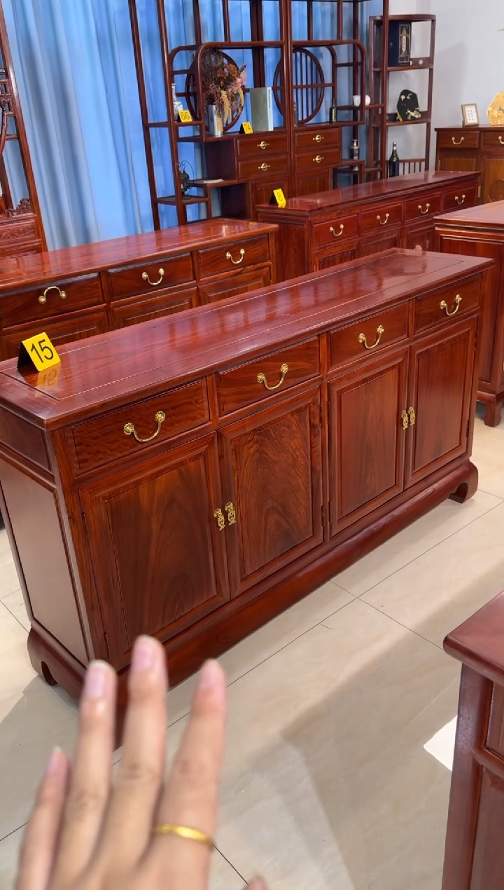 花梨木类柜类家具158*40*88餐边柜刺猬紫檀