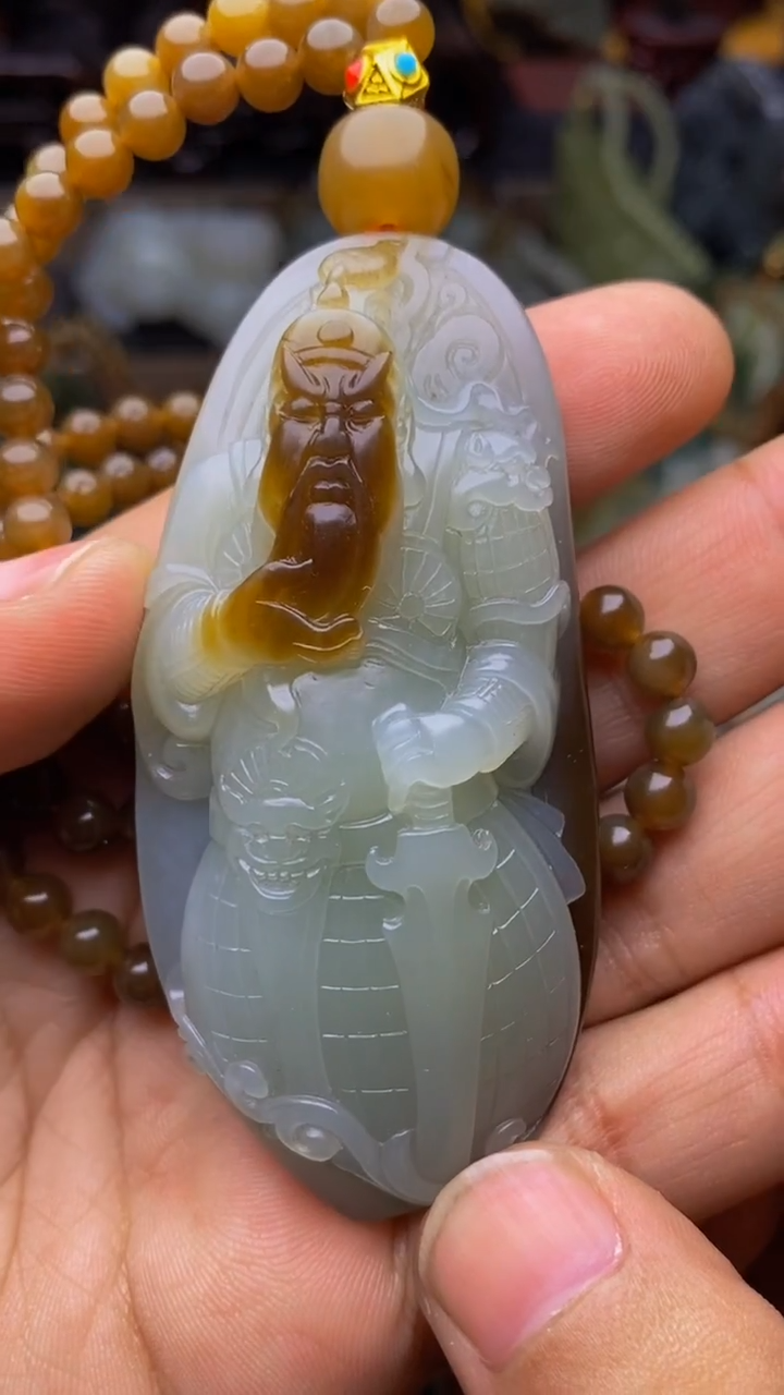 未镶嵌和田玉挂件奔****馍1