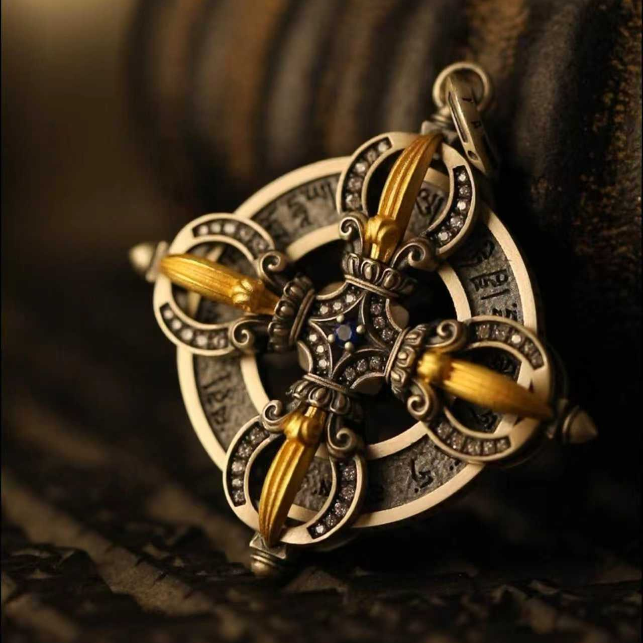 吊坠925银 【传饰圣藏】金刚杵吊坠