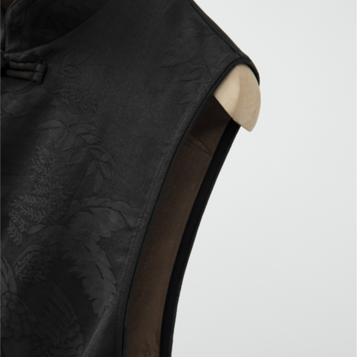 香云提花新中式盘扣无袖马甲MJ4C0408