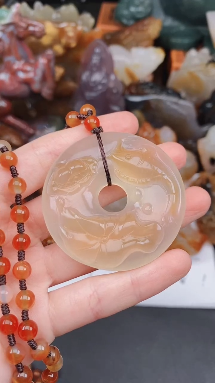 未镶嵌颈饰玛瑙/玉髓忆***kAA