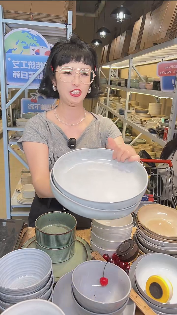 瓷08外贸尾货高温釉下彩陶瓷餐具