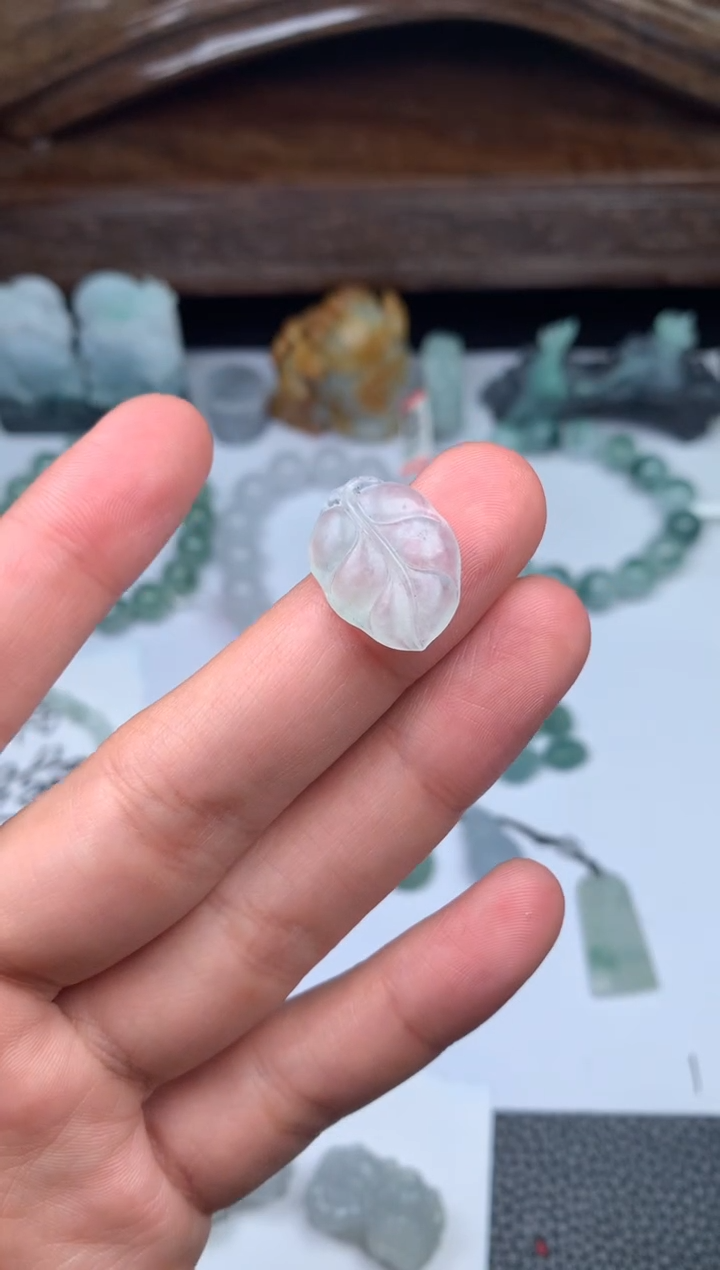 【闪购商品】定制翡翠未镶嵌叶子