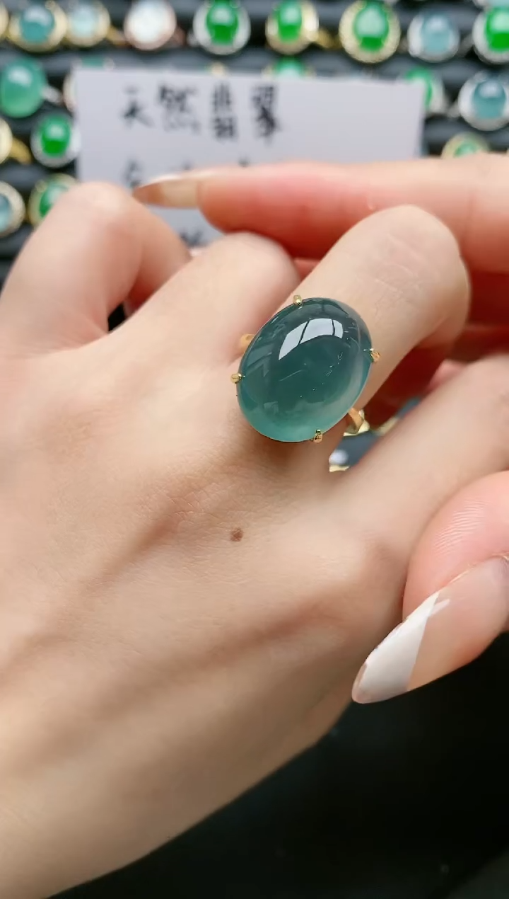 【闪购商品】翡翠戒指银S925镶嵌11111111
