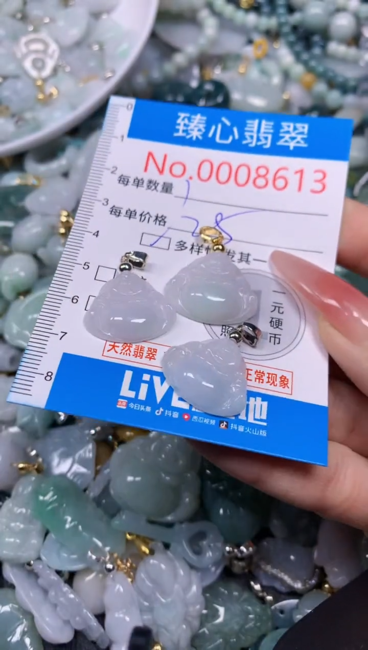 【闪购商品】翡翠颈饰未镶嵌含绳0008613