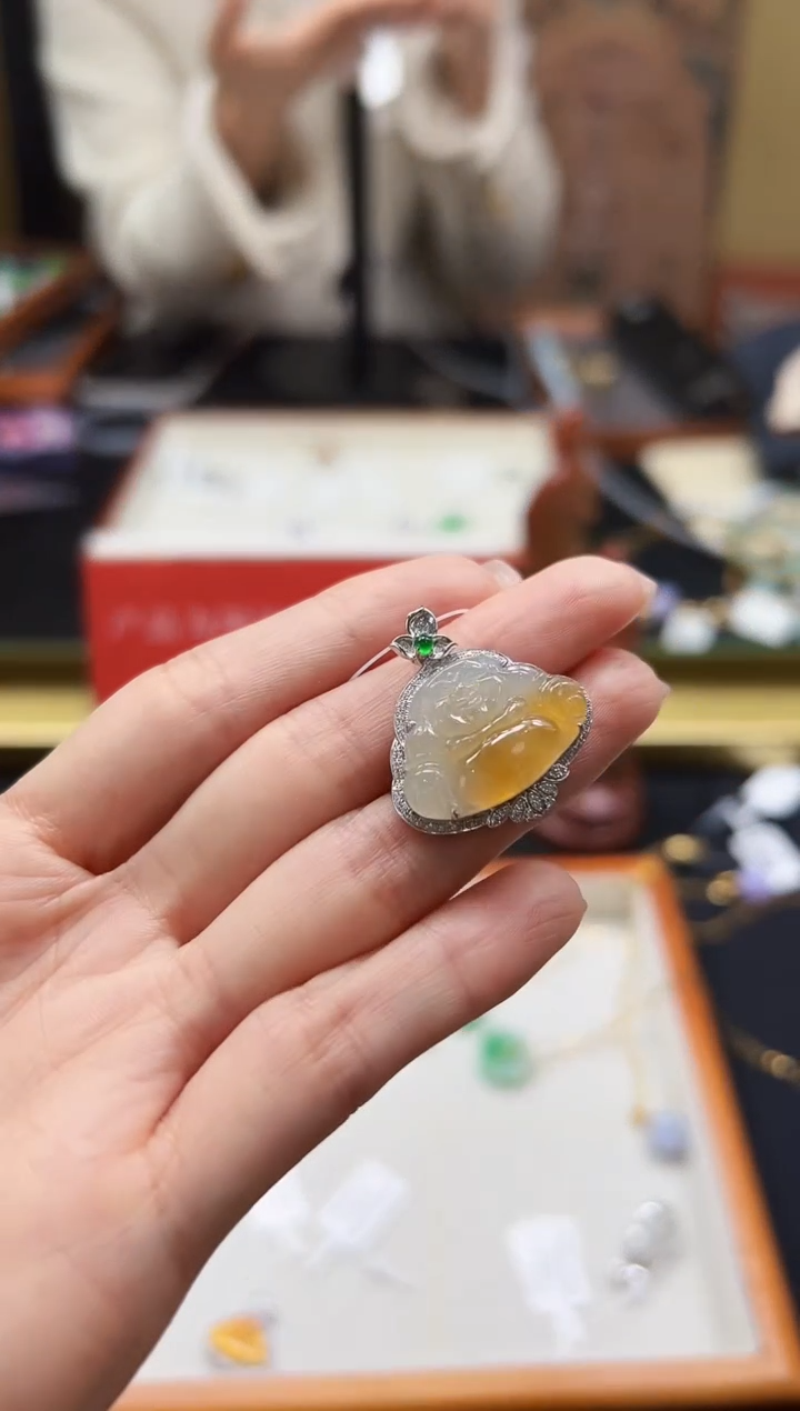 【闪购商品】翡翠颈饰18K金镶嵌DFZ0226-86