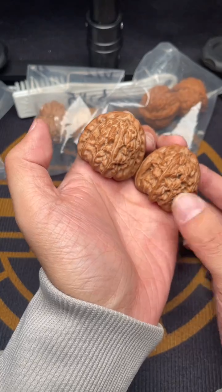 吊坠文玩核桃白狮子40