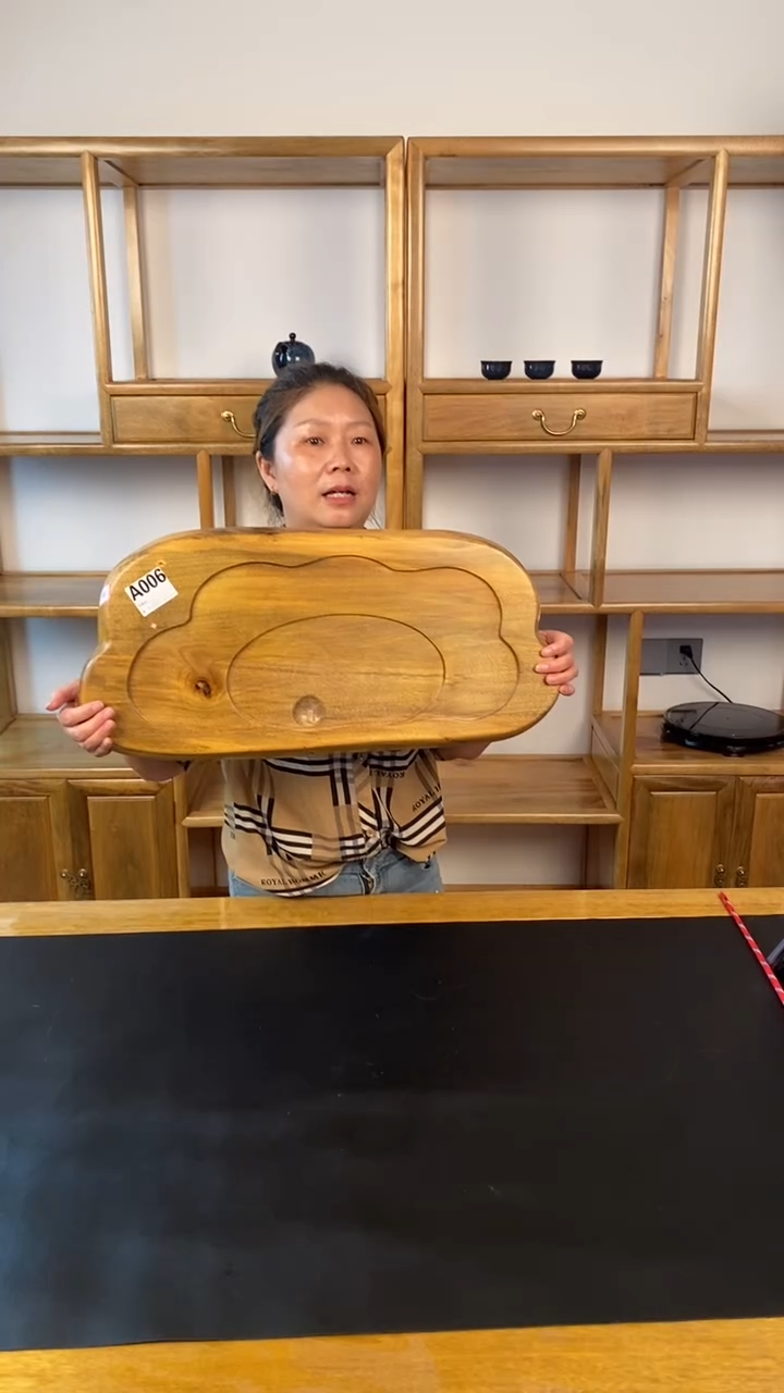 木6号金丝楠木茶盘