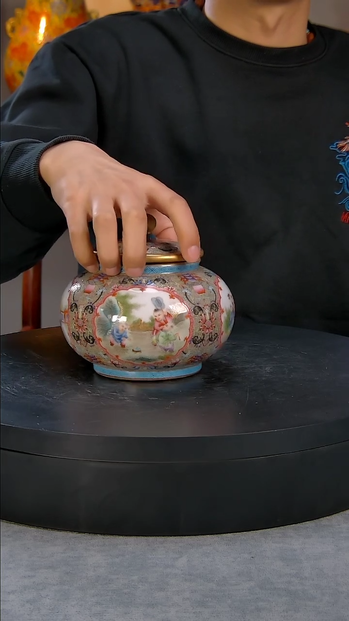 【闪购商品】珐琅彩茶叶罐精品陶瓷