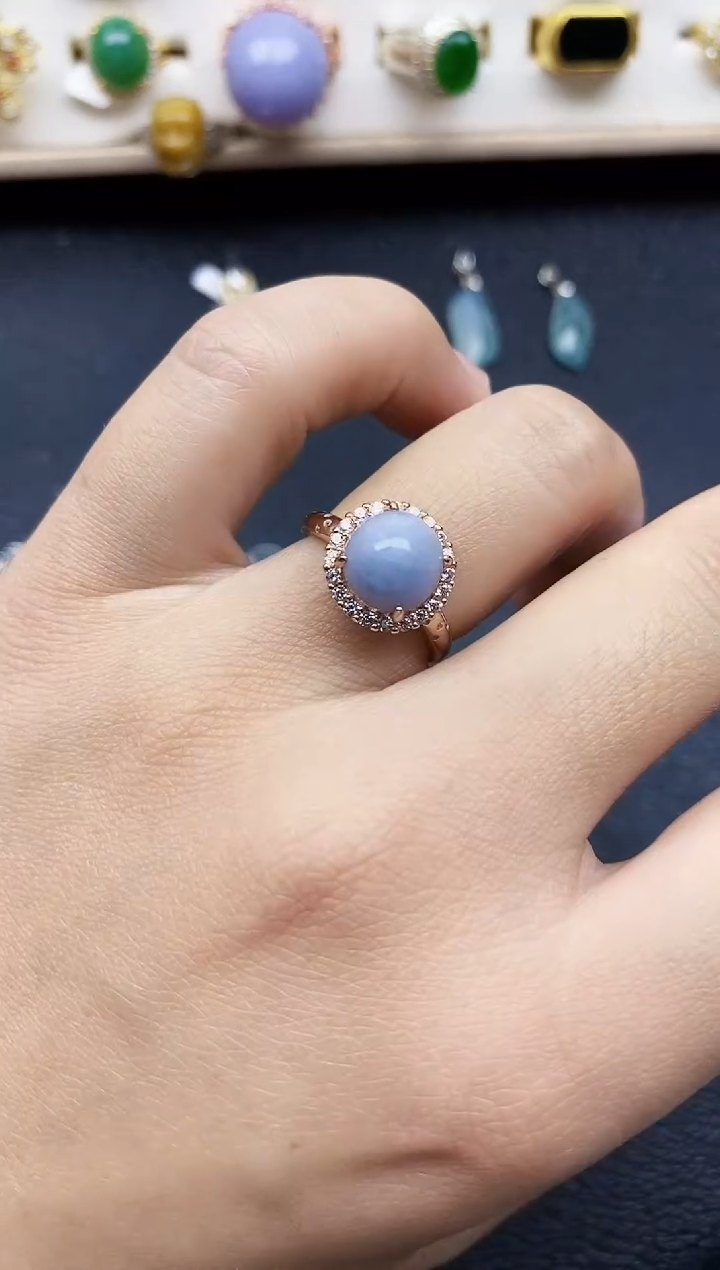 【闪购商品】翡翠戒指银S925镶嵌11111