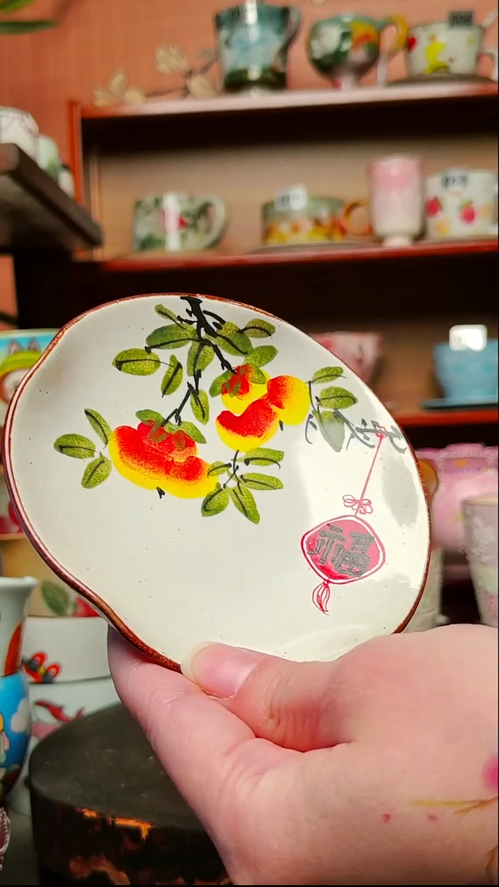 摆件陶景德镇手绘创意陶瓷有瑕