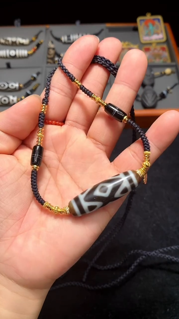 【闪购商品】玛瑙/玉髓项链未镶嵌金刚三六九