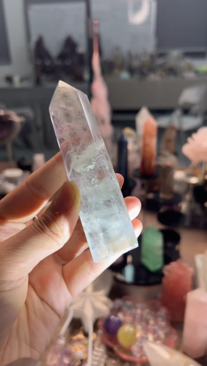 未镶嵌珠宝奇石萤石M332 约10.7cm