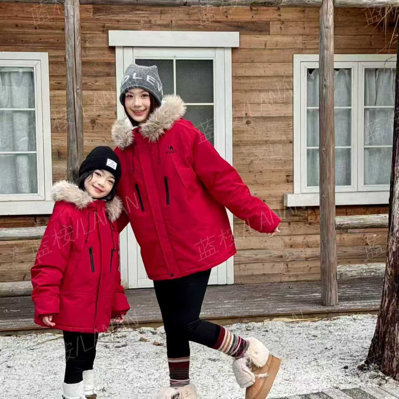 【直播】亲子款冲锋衣2025冬季新款加绒加厚保暖百搭气质