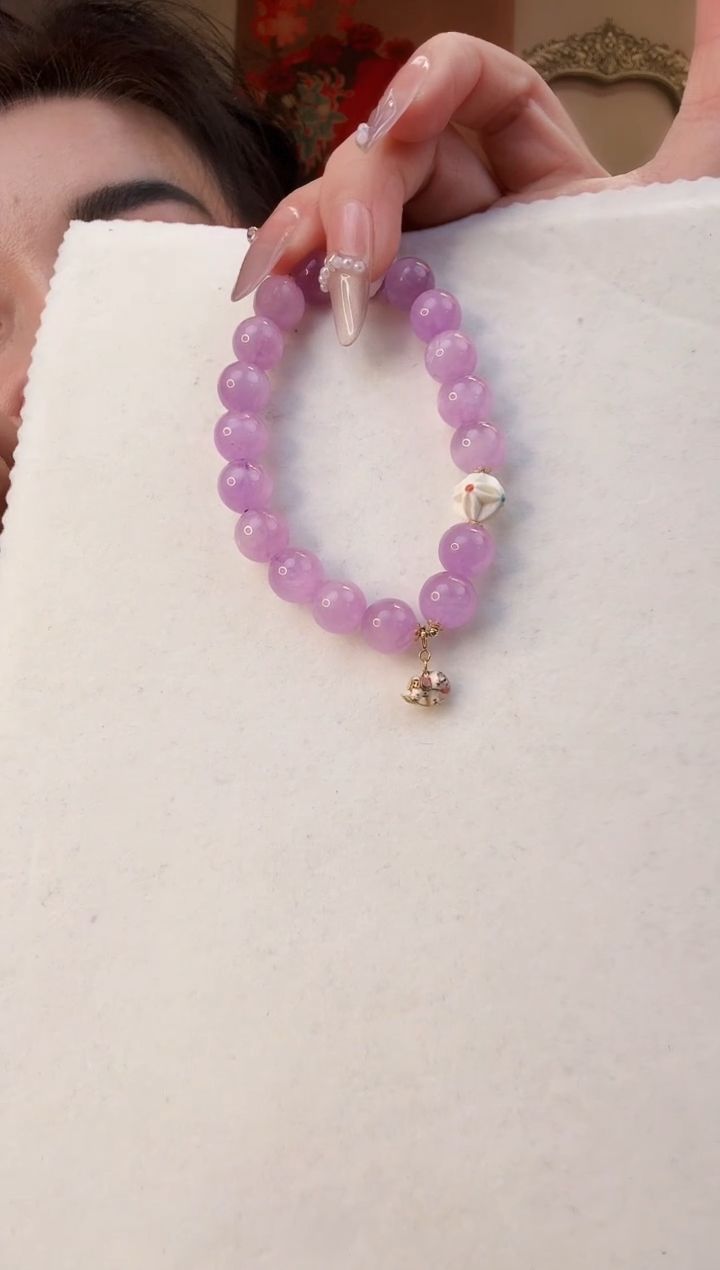 【闪购商品】锂辉石手串未镶嵌手串1013