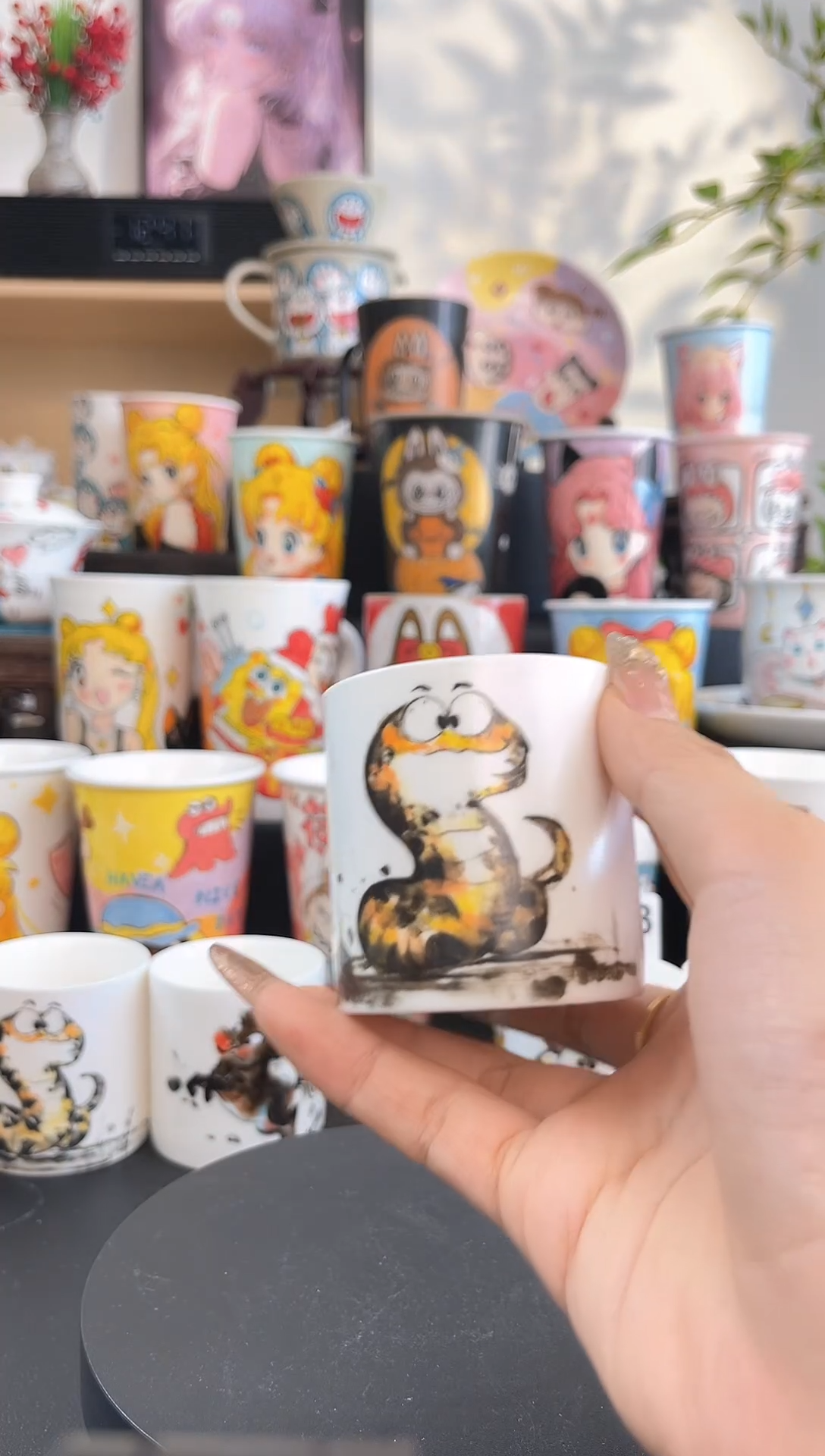【闪购商品】摆件手工手绘陶瓷小杯杯