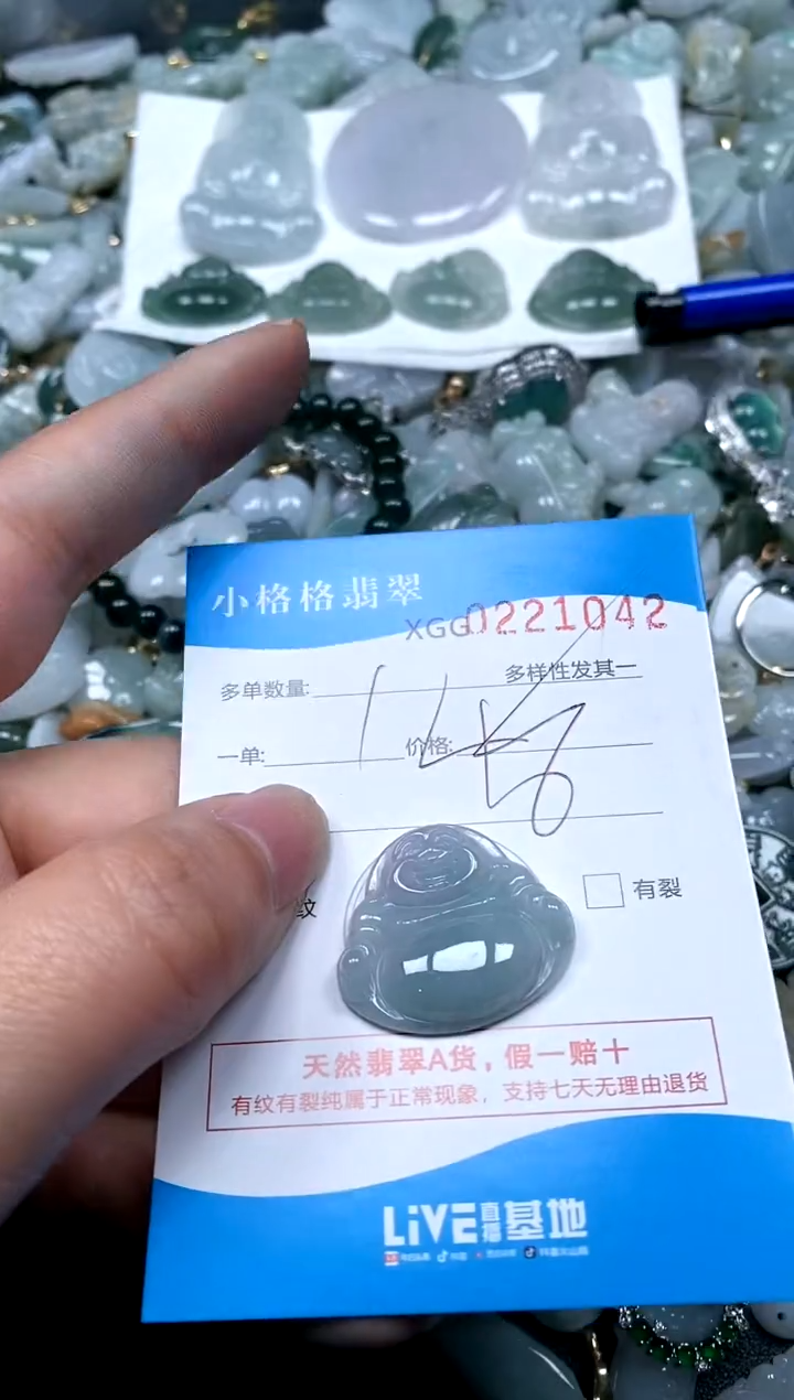 【闪购商品】翡翠颈饰未镶嵌闪购商品0221042