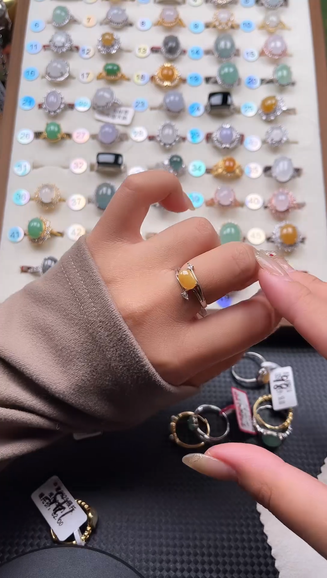 【闪购商品】翡翠戒指银S925镶嵌天然A货翡翠戒指