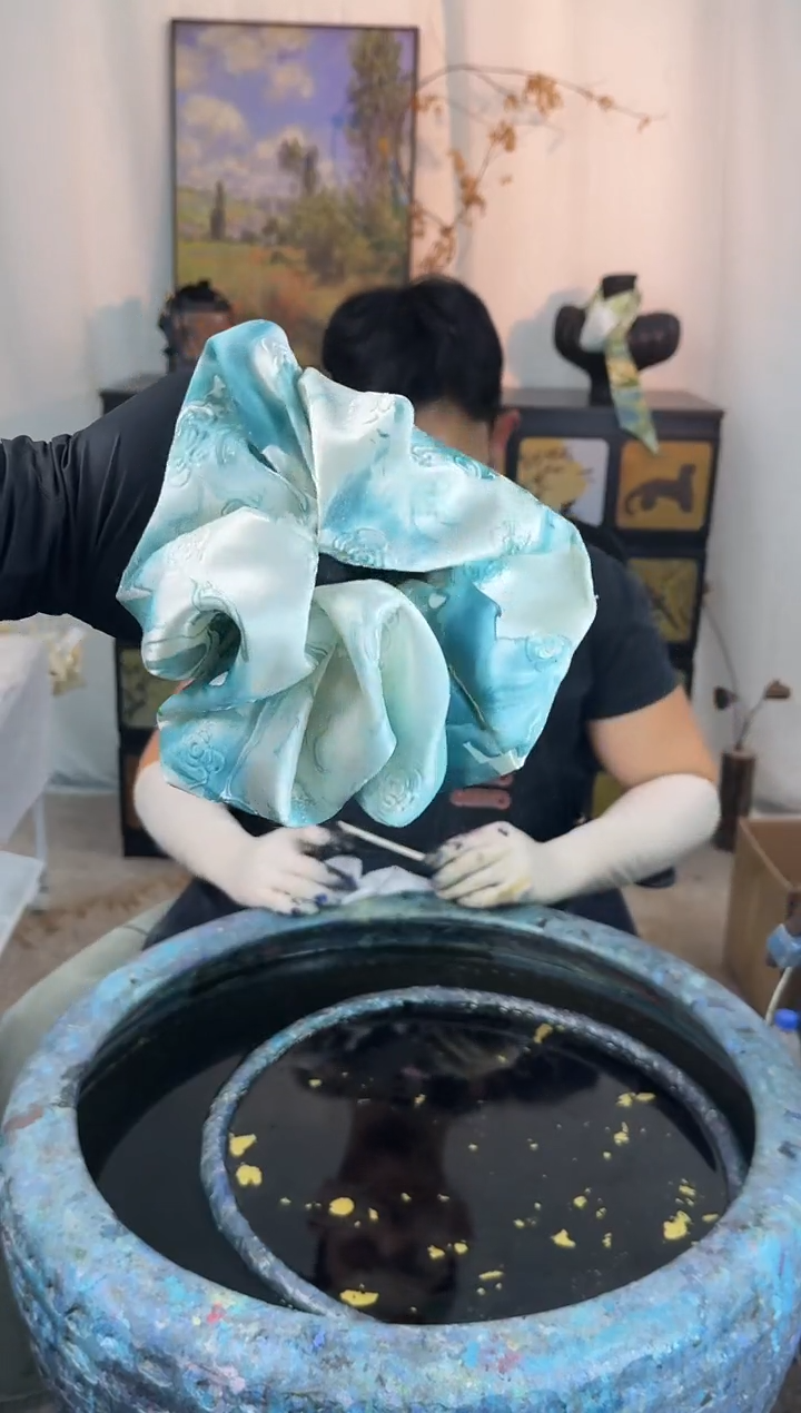 098山茶花发圈冰川蓝