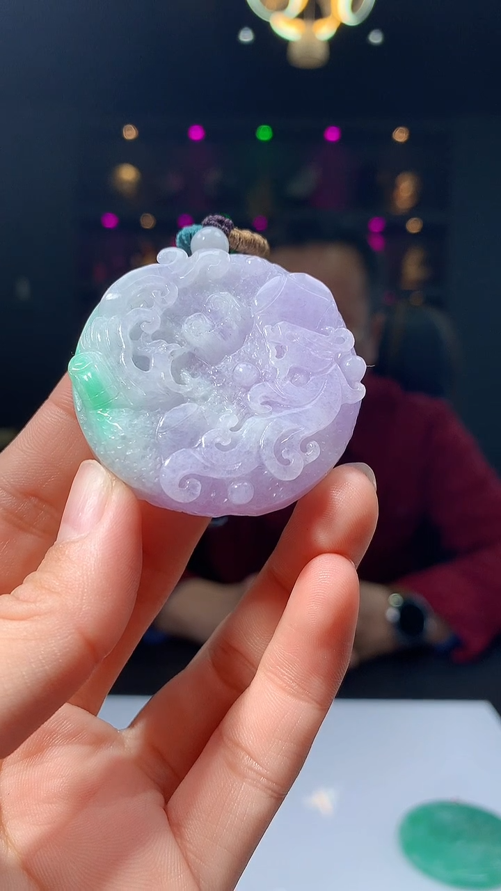 【闪购商品】定制翡翠未镶嵌1015hm-毛货挂件30