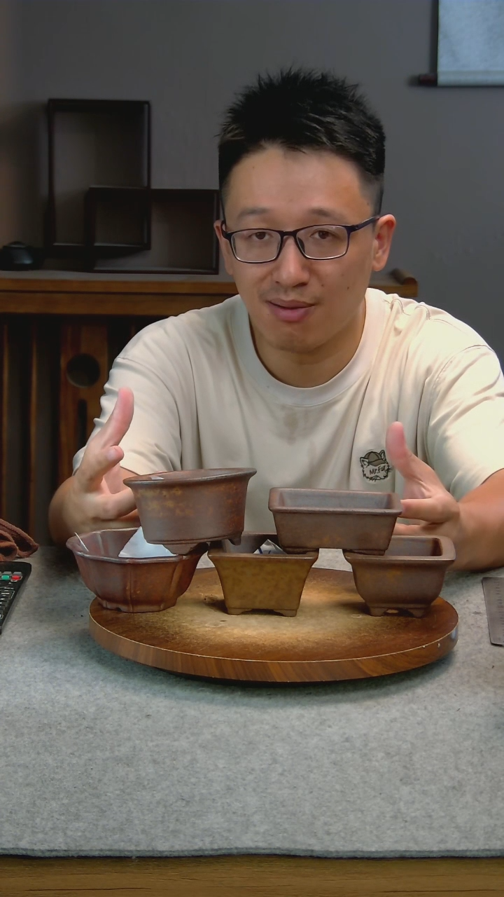 P112艾砂宜兴紫砂花盆