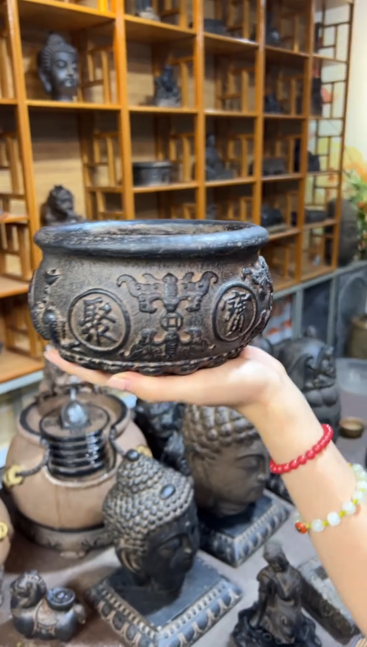 陶土【火山泥】聚宝盆