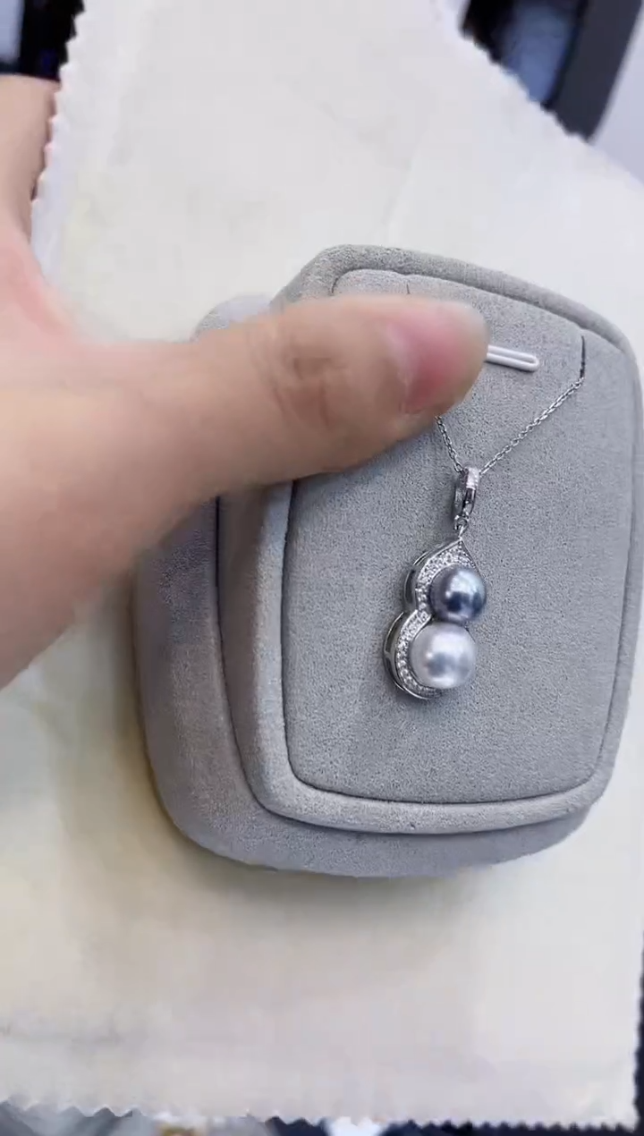 【闪购商品】海水珍珠吊坠(赠链)银S925镶嵌akoya吊坠