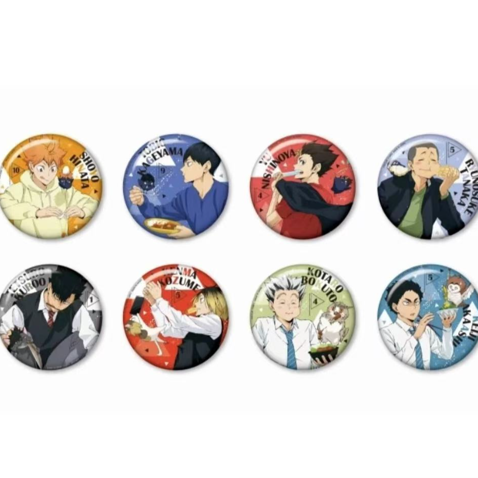 排球少年 Yummy 新吉祥物 75mm吧唧 徽章 盲盒代拆