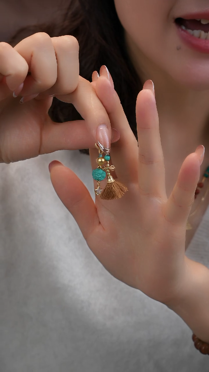 银S925镀金镶嵌绿松石吊坠(不含链)11111